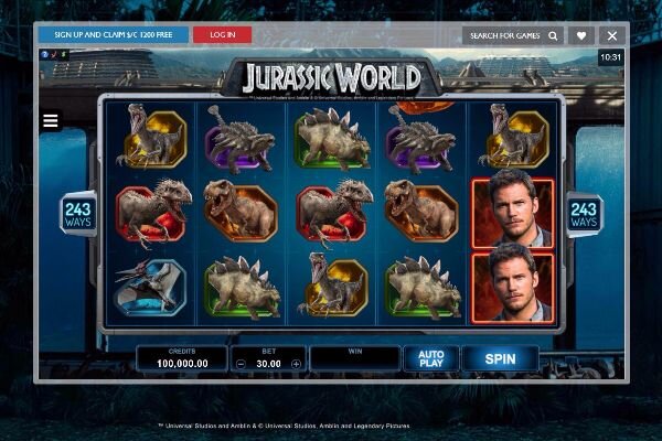 jurassic world slots